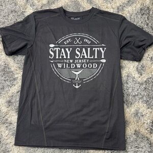Gildan Charcoal Graphic Tee - Stay Salty Design
